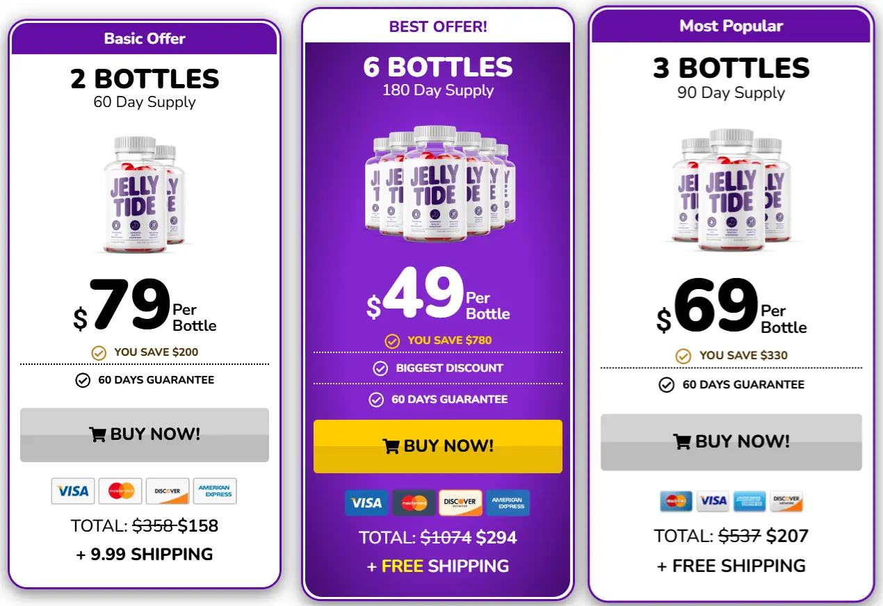 JellyTide Pricing Screenshot
